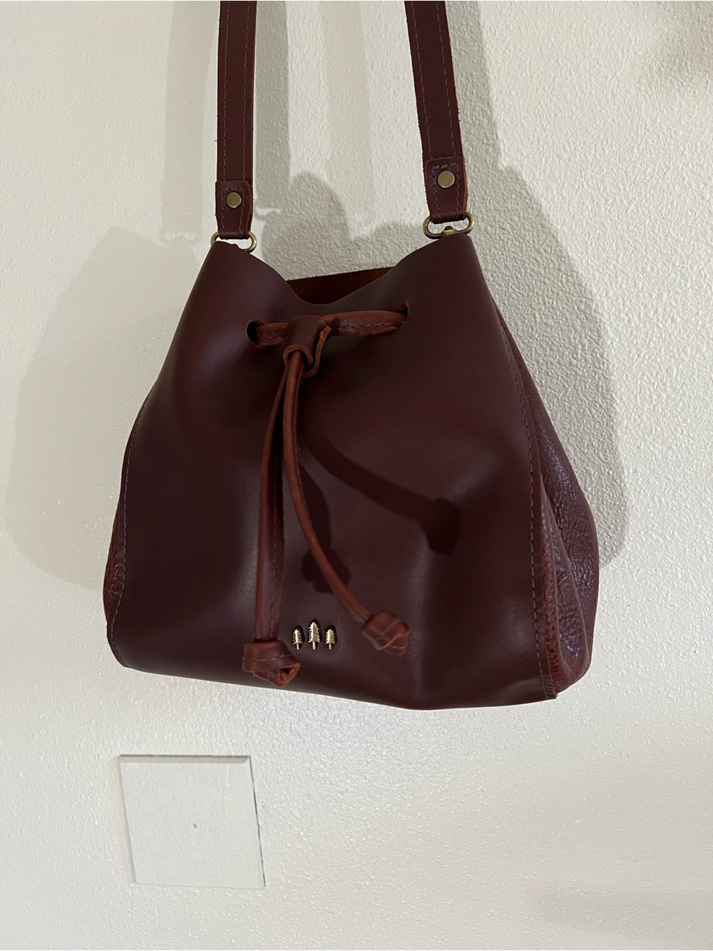 Portland Leather Nest Bucket Bag in Cognac